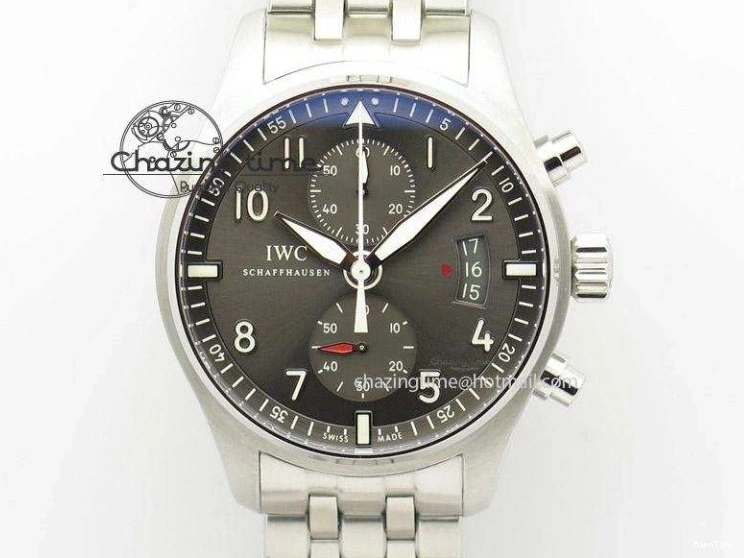 MIROTIME 0601 Lightweight Portugieser Automatic SS IW501708 APSF 1:1 Best Edition Light Blue Dial on Gray Leather Strap A 7012
